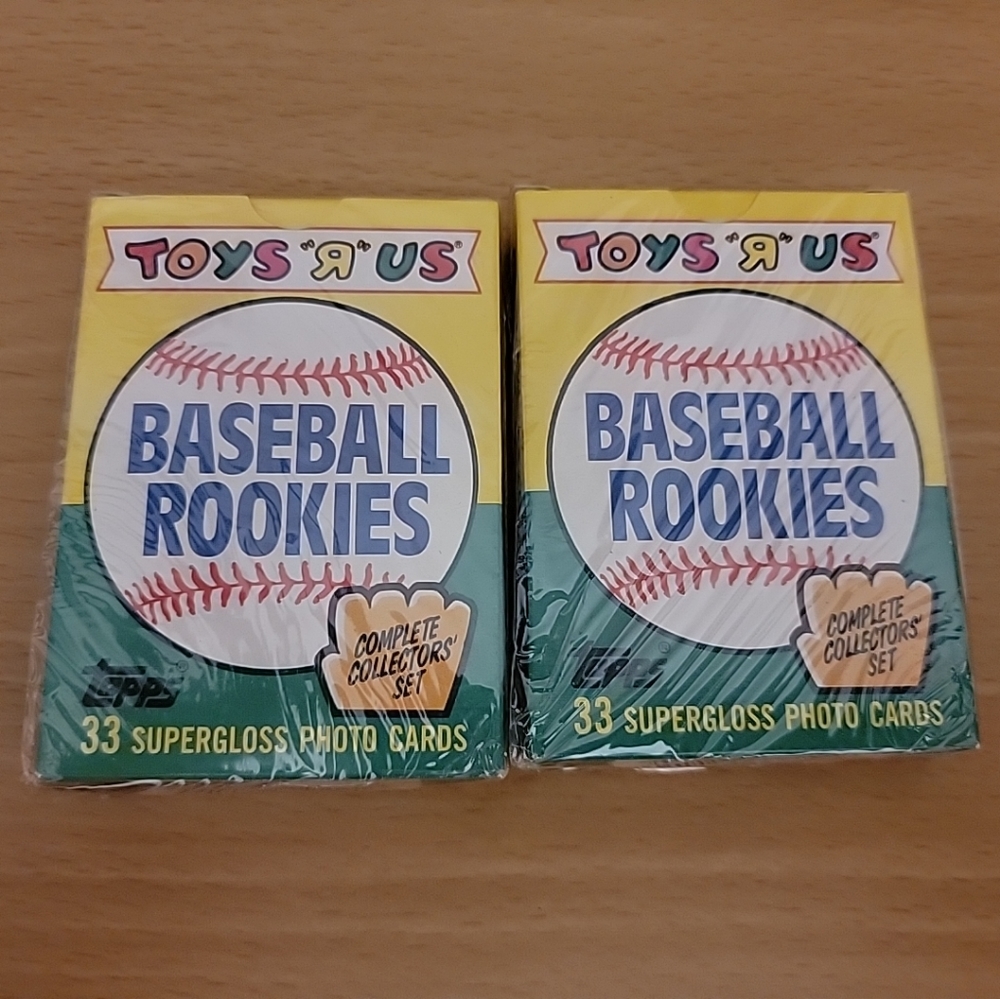 1989 TOPPS TOYS R US 33 CARD BASEBALL ROOKIES SET: FACTORY SEALED Lot Of 2 Qty
